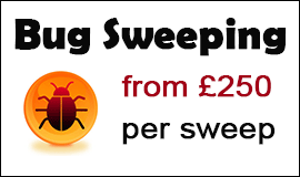 Bug Sweeping Cost in Redcar